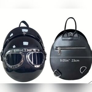 Motorcycle Helmet-Inspired Stylish Acrylic Crossbody Bag Red NWT​